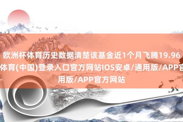 欧洲杯体育历史数据清楚该基金近1个月飞腾19.96%-世博体育(中国)登录入口官方网站IOS安卓/通用版/APP官方网站