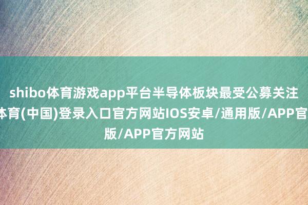 shibo体育游戏app平台半导体板块最受公募关注-世博体育(中国)登录入口官方网站IOS安卓/通用版/APP官方网站