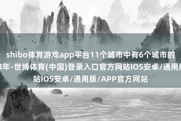 shibo体育游戏app平台11个城市中有6个城市的成交量跨越2023年-世博体育(中国)登录入口官方网站IOS安卓/通用版/APP官方网站